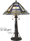 Multi Color Glass Tiffany Table Lamp - Tyler