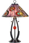 Multi Color Glass Tiffany Table Lamp - Napoli