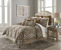 Porter Saddle Brown 9 Piece Queen Bedding Collection