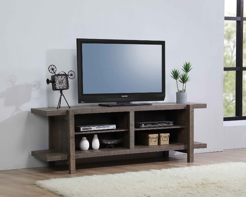 Rustic Mahogany 60 Inch Tv Stand Tacoma Rc Willey Furniture Store