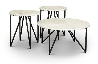 Contemporary Round Marble Coffee Table - Cedric-5