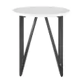 Cedric Round Marble End Table