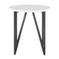 Cedric Round Marble End Table