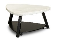 Modern White Marble Coffee Table - Trinity-10