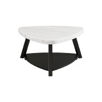Modern White Marble Coffee Table - Trinity-14