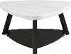 Modern White Marble Coffee Table - Trinity