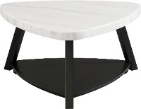 Modern White Marble Coffee Table - Trinity