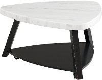 Modern White Marble Coffee Table - Trinity-3