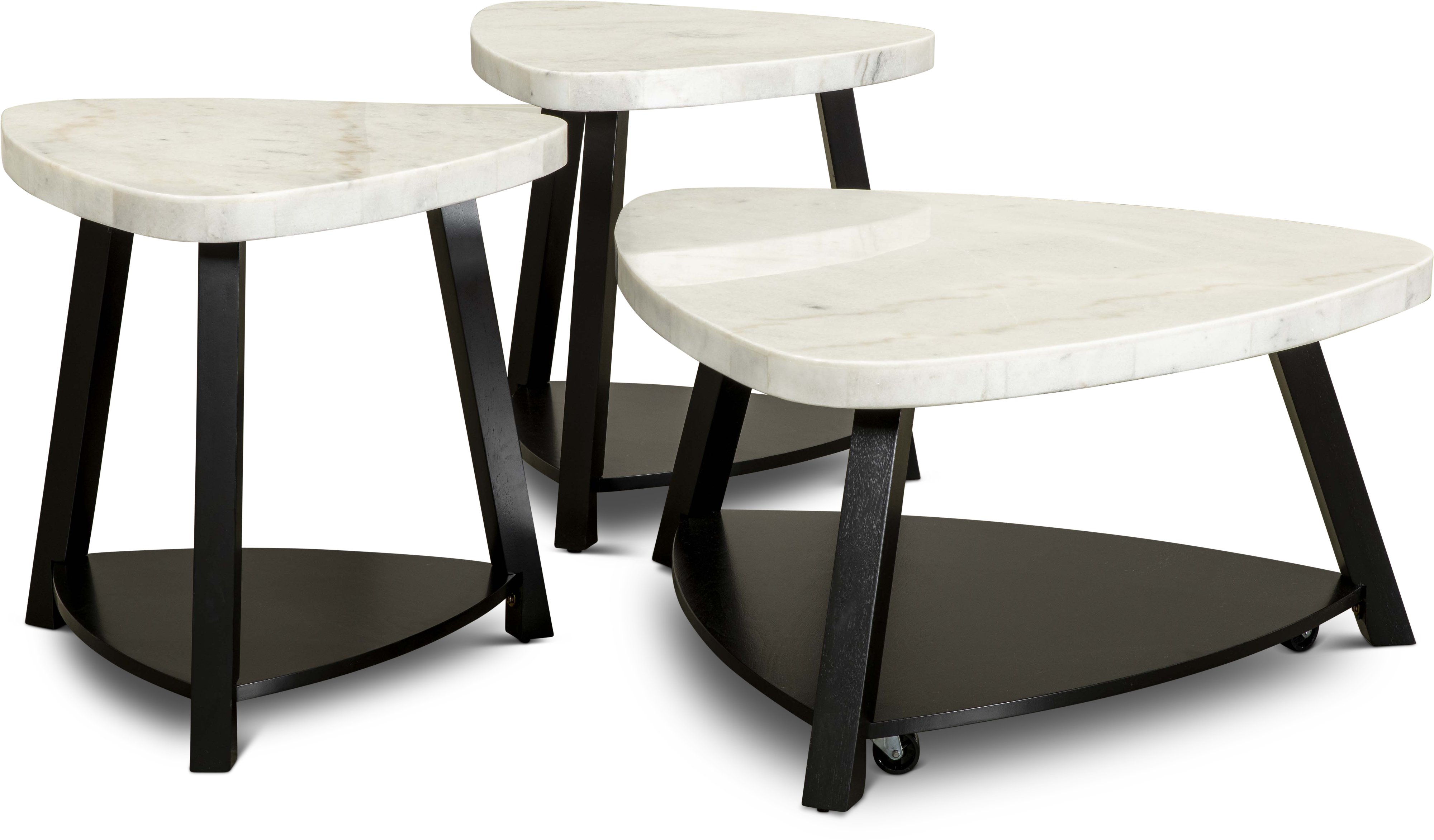 Trinity Modern White Marble Coffee Table-11