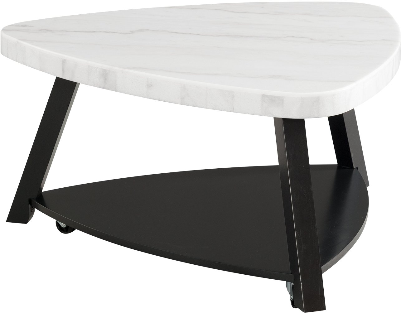 Trinity Modern White Marble Coffee Table-3