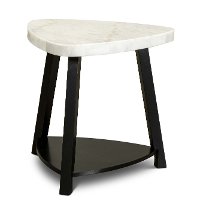 Modern Marble End Table - Trinity