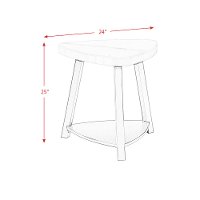 Modern Marble End Table - Trinity-3