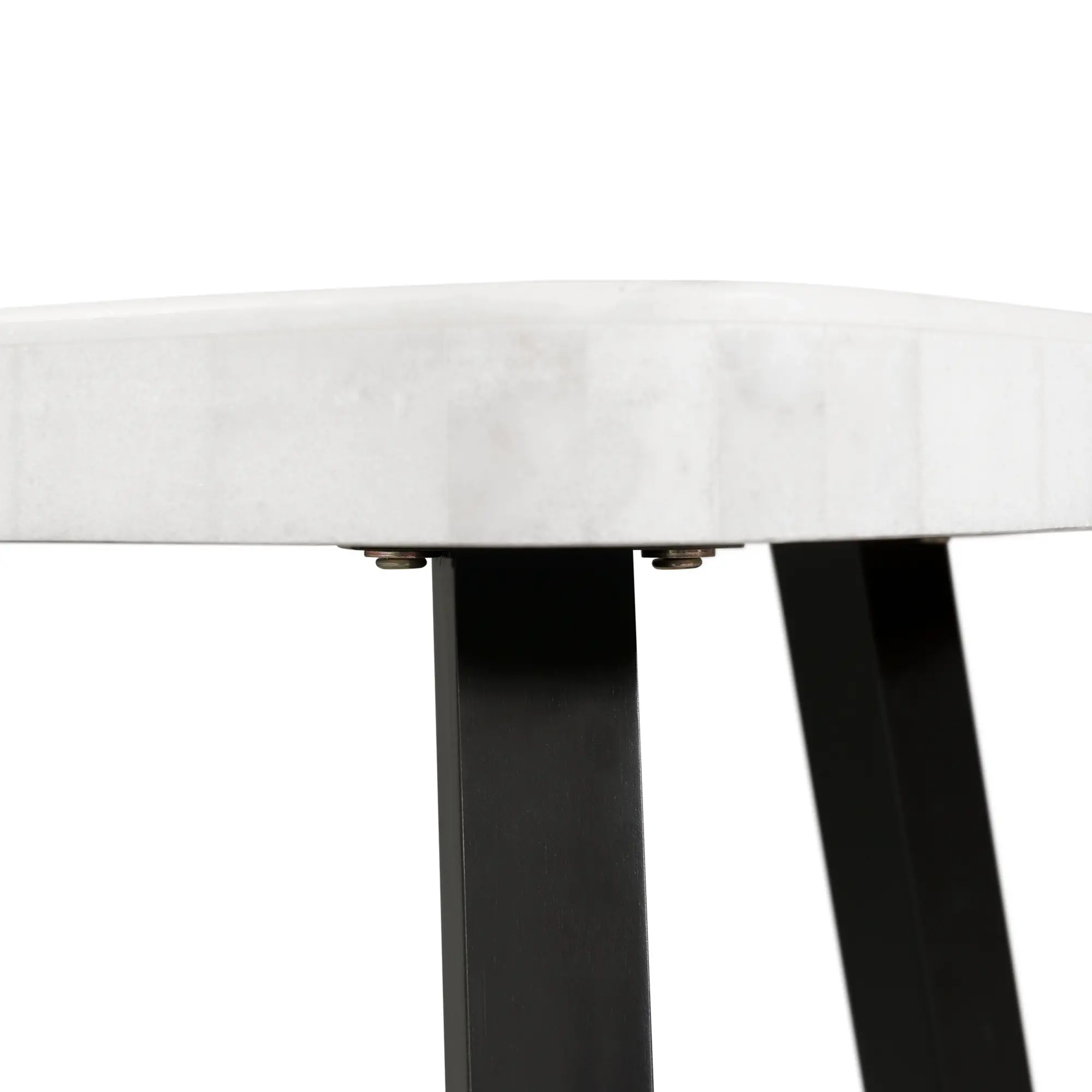 Trinity White Marble End Table-11