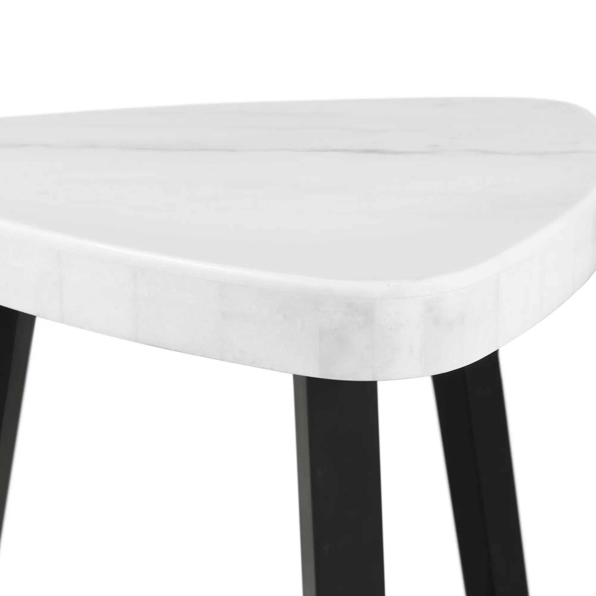 Trinity White Marble End Table-15