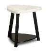 Trinity White Marble End Table