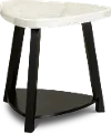 Trinity White Marble End Table