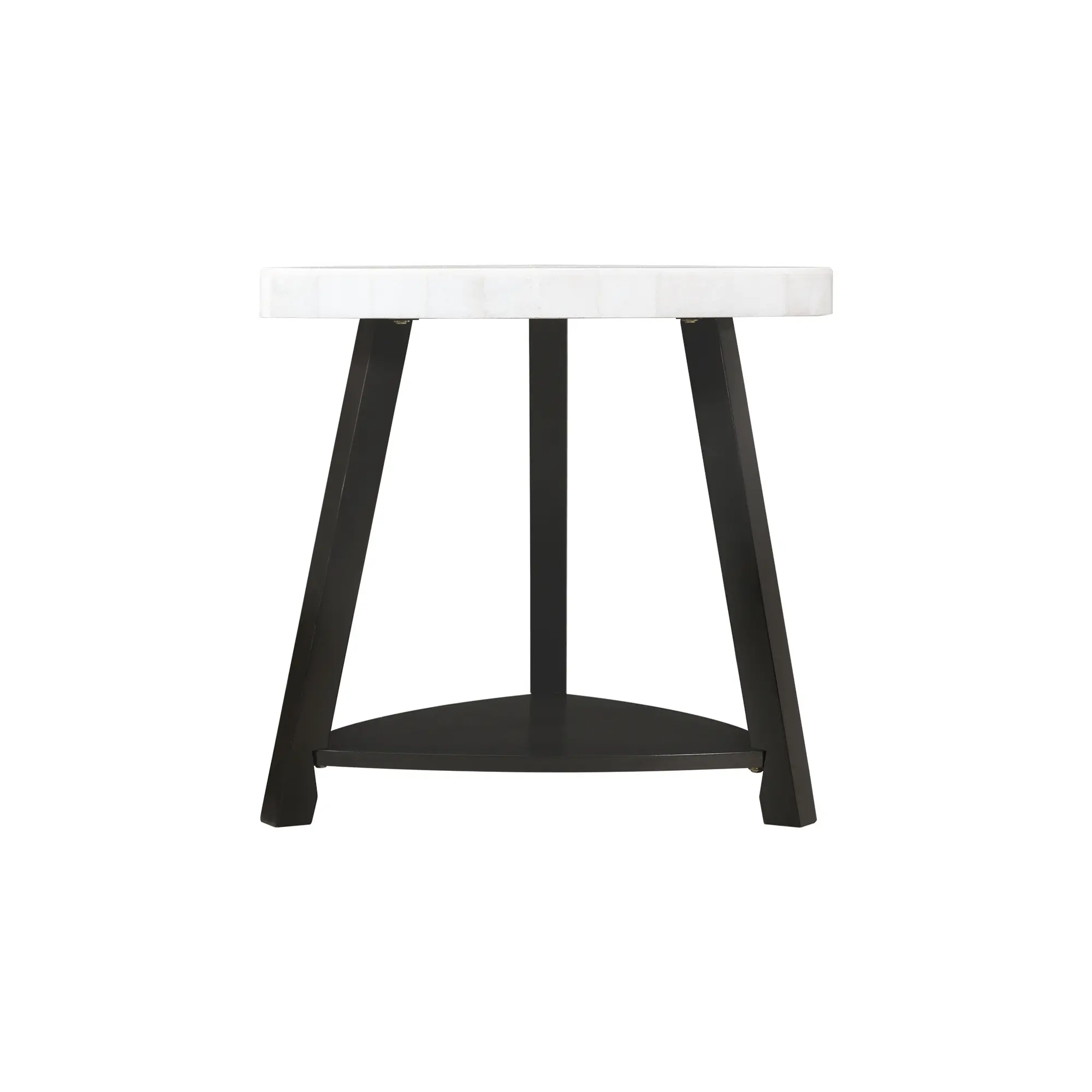 Trinity White Marble End Table-9