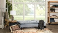 Heavenly Sky Blue Convertible Sofa Bed - Monterrey-3