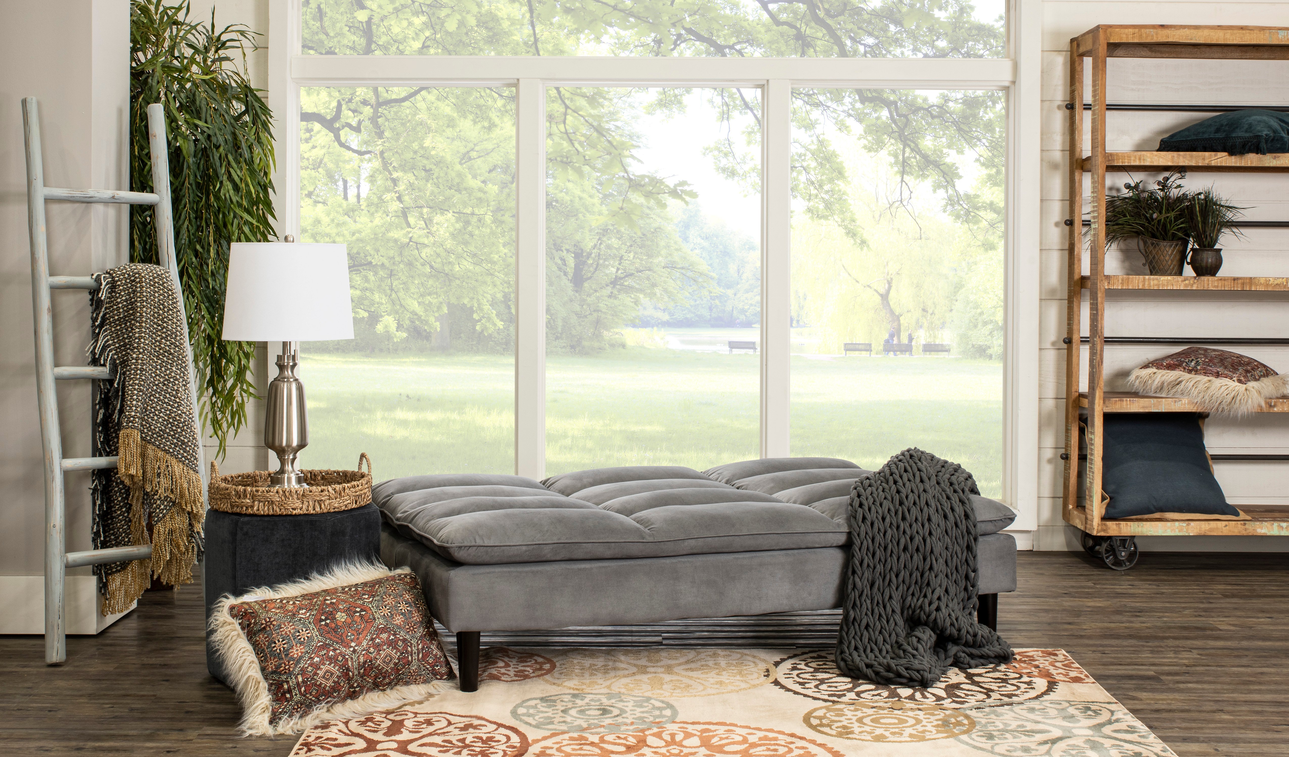Monterey Heavenly Granite Gray Convertible Sofa Bed-4