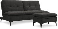 Madrid Midnight Charcoal Gray Convertible Sofa Bed - Sedona