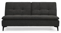 Madrid Midnight Charcoal Gray Convertible Sofa Bed - Sedona-4