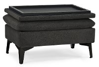 Madrid Midnight Charcoal Gray Convertible Sofa Bed - Sedona-7