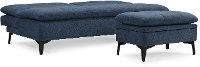 Madrid Ocean Blue Convertible Sofa Bed - Sedona-3