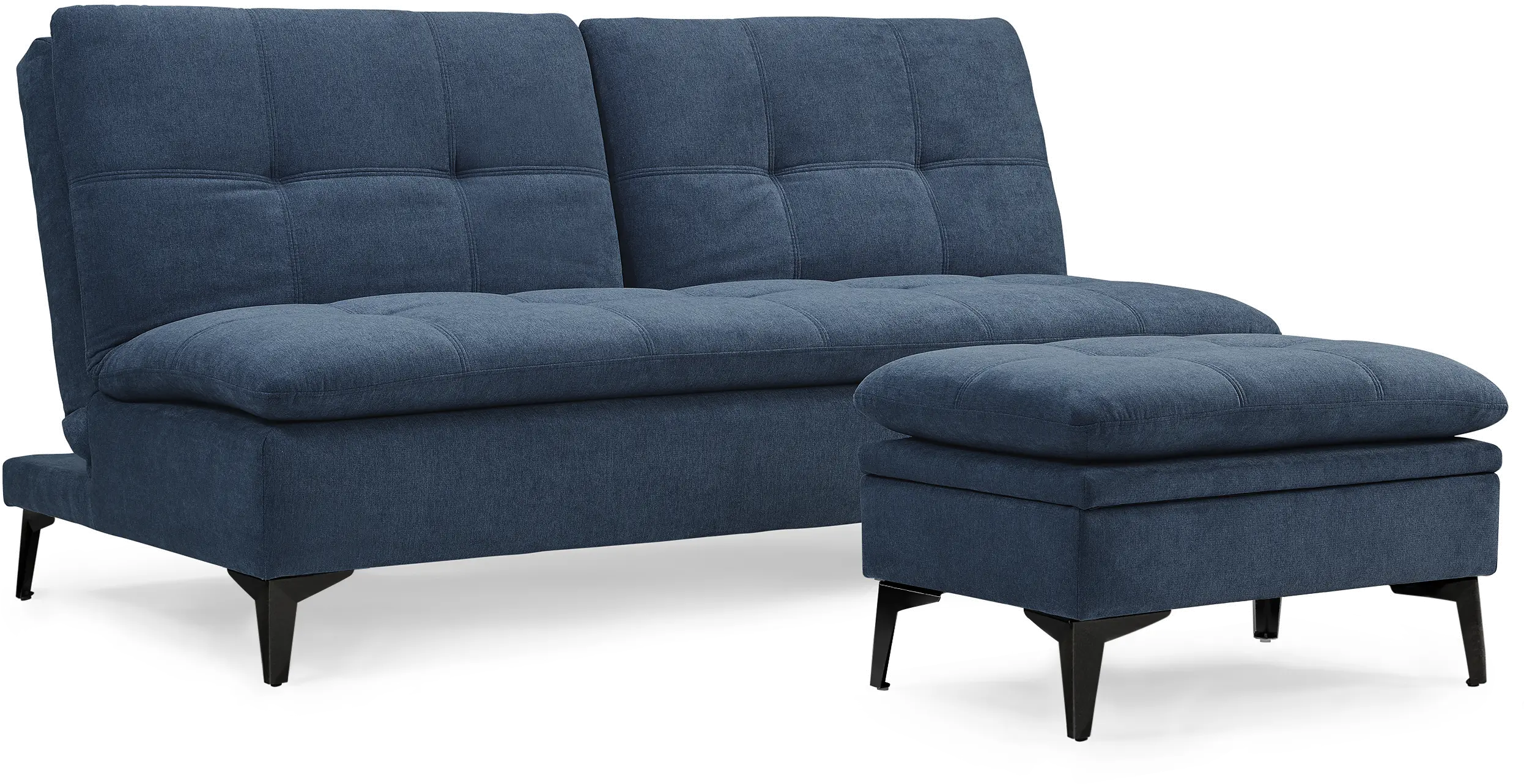 Sedona Ocean Blue Convertible Sofa Bed-1