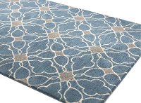 5 x 8 Medium Contemporary Alpine Azure Blue Rug - Chelsea-3