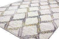 8 x 10 Large Transitional Luke Ivory and Gray Area Rug - Barcelona