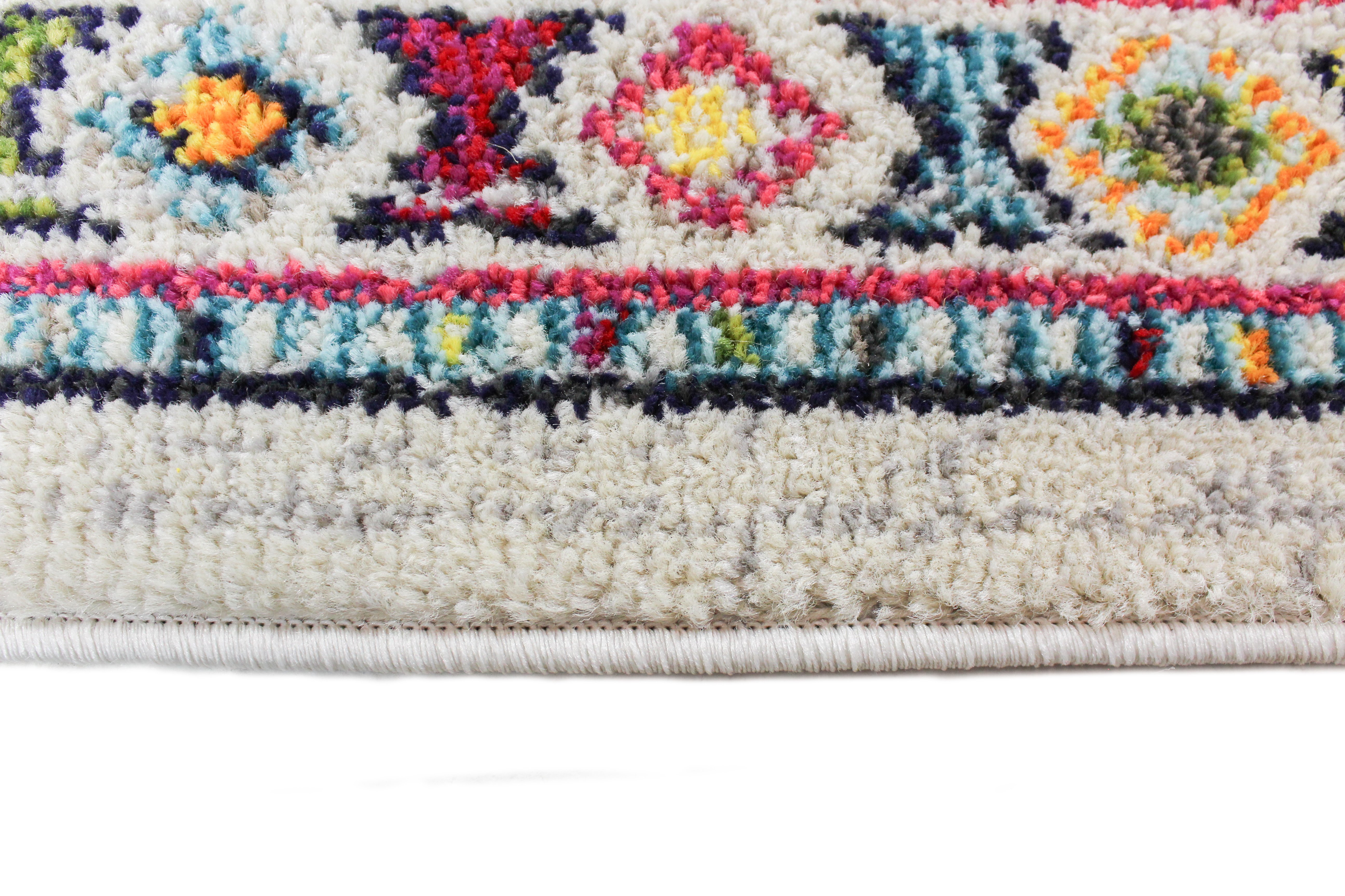 Dakota 8 x 10 Large Transitional Zita Ivory and Blue Rug-5