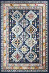 D113-NV-76X96-MH116 Dakota 8 x 10 Large Transitional Navy Blue and Ivory Area Rug