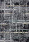 E110-GY-76X96-5337A 8 x 10 Large Traditional Nellie Dark Gray and Blue Rug - Everek