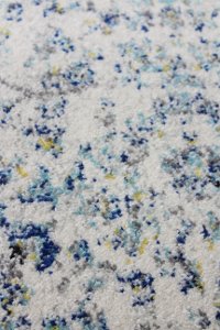 8 x 10 Large Traditional Mariela Ivory and Blue Rug - Everek-5