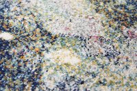 8 x 10 Large Traditional Neda Ivory, Gold and Blue Rug - Everek-5