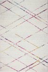 8 x 10 Large Transitional Zelah Ivory and Pink Area Rug - Mayfair