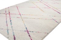 8 x 10 Large Transitional Zelah Ivory and Pink Area Rug - Mayfair-3