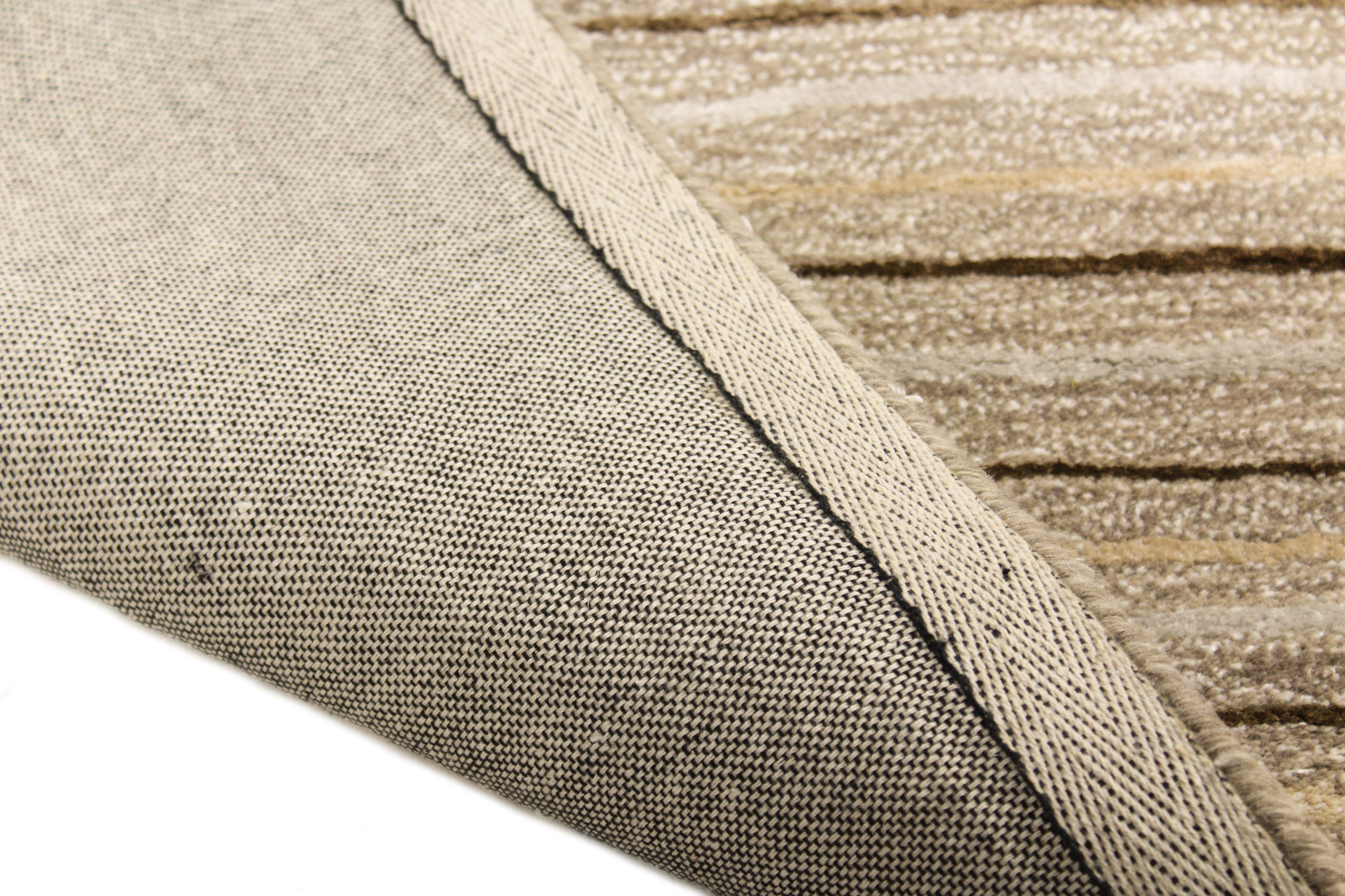 8 x 10 Large Contemporary Mitzi Taupe Area Rug - Greenwich-4