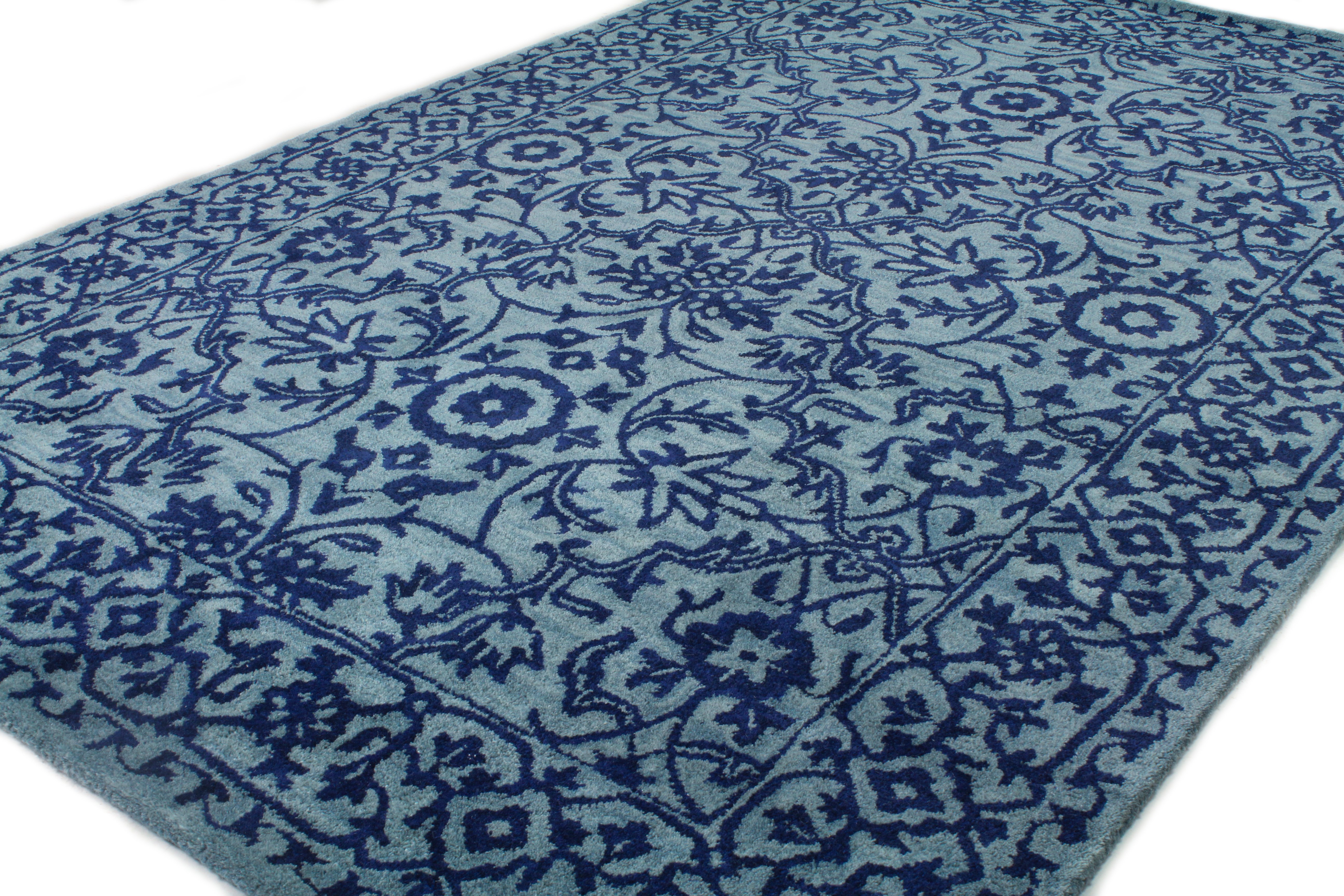 8 x 10 Large Contemporary Elsie Blue Rug - Chelsea-1