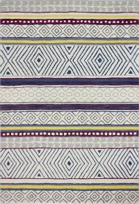 S185-IV-8X10-ST278 8 x 10 Large Contemporary Tenafly Ivory Area Rug - Chelsea