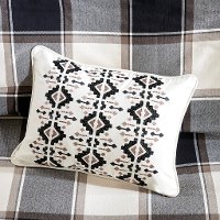 Black, Tan and Ivory Queen Urban Cabin 8 Piece Bedding Collection-3