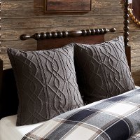 Black, Tan and Ivory Queen Urban Cabin 8 Piece Bedding Collection-5