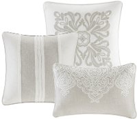 Taupe, Tan and Ivory Queen Barely There 8 Piece Bedding Collection-3