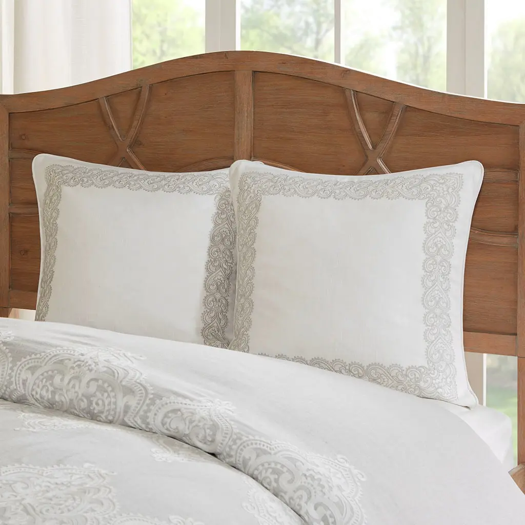 Taupe, Tan and Ivory King Barely There 9 Piece Bedding Collection-2