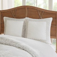 Taupe, Tan and Ivory King Barely There 9 Piece Bedding Collection-2