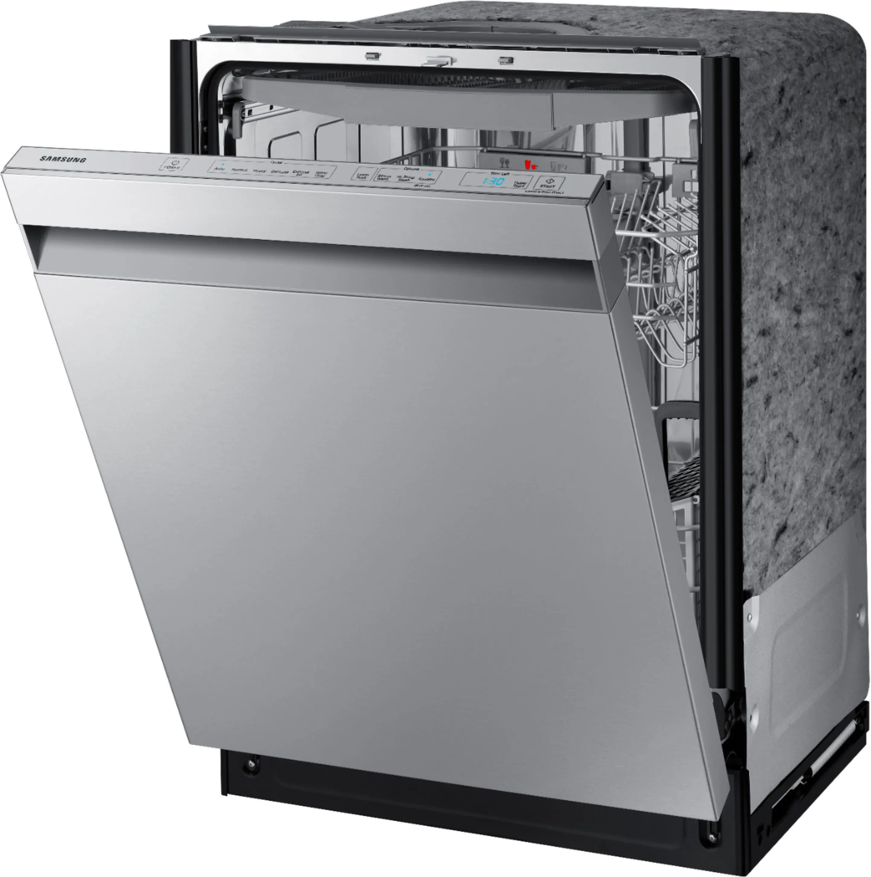 DW80R7060US Samsung Top Control Dishwasher - Stainless Steel-2