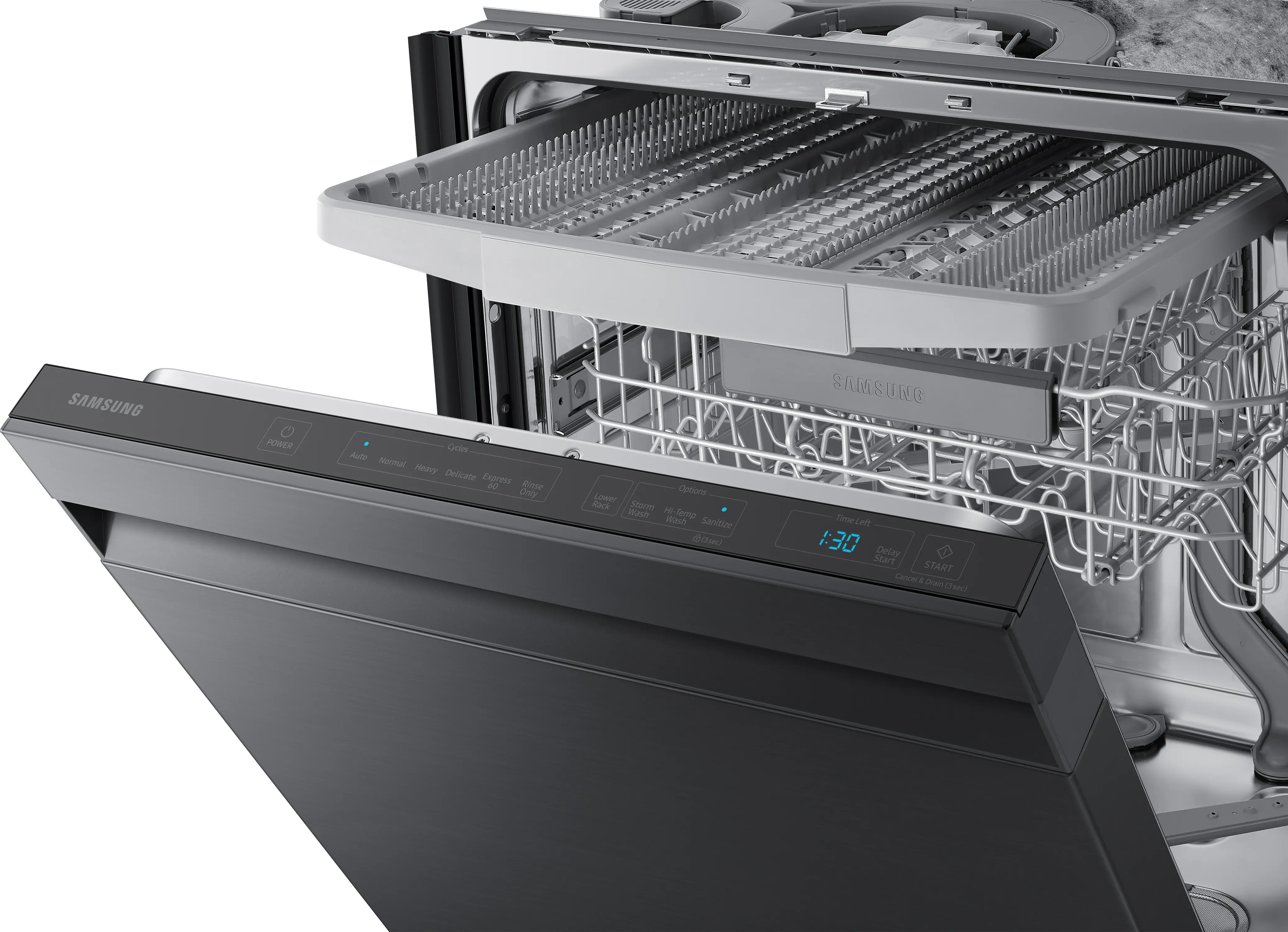 DW80R7060UG Samsung Top Control Dishwasher - Black Stainless Steel-2