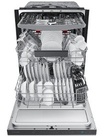 DW80R7061UG Samsung StormWash Dishwasher with Bar Handle - Black Stainless Steel-6