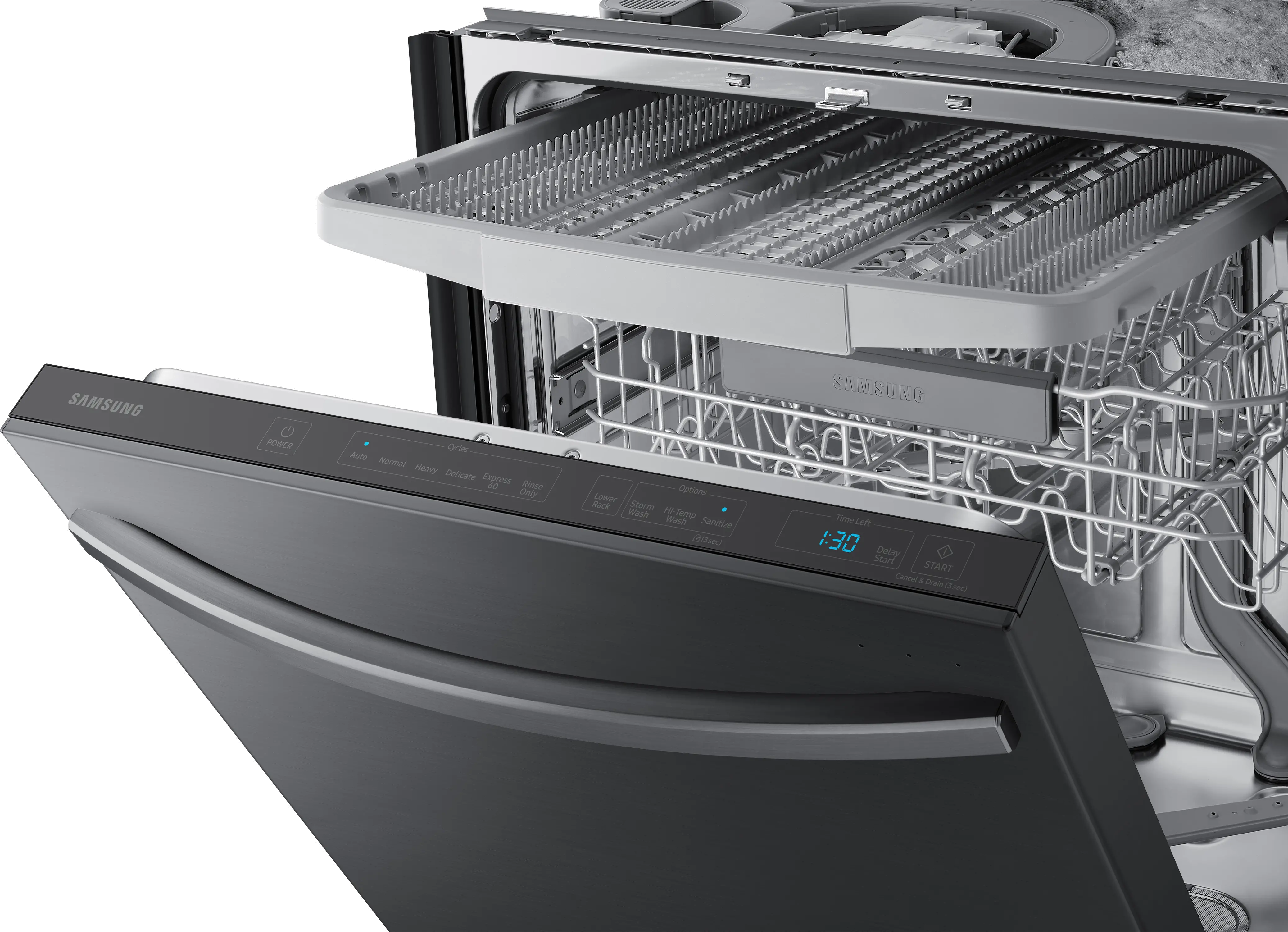 DW80R7061UG Samsung Top Control Dishwasher - Black Stainless Steel-2