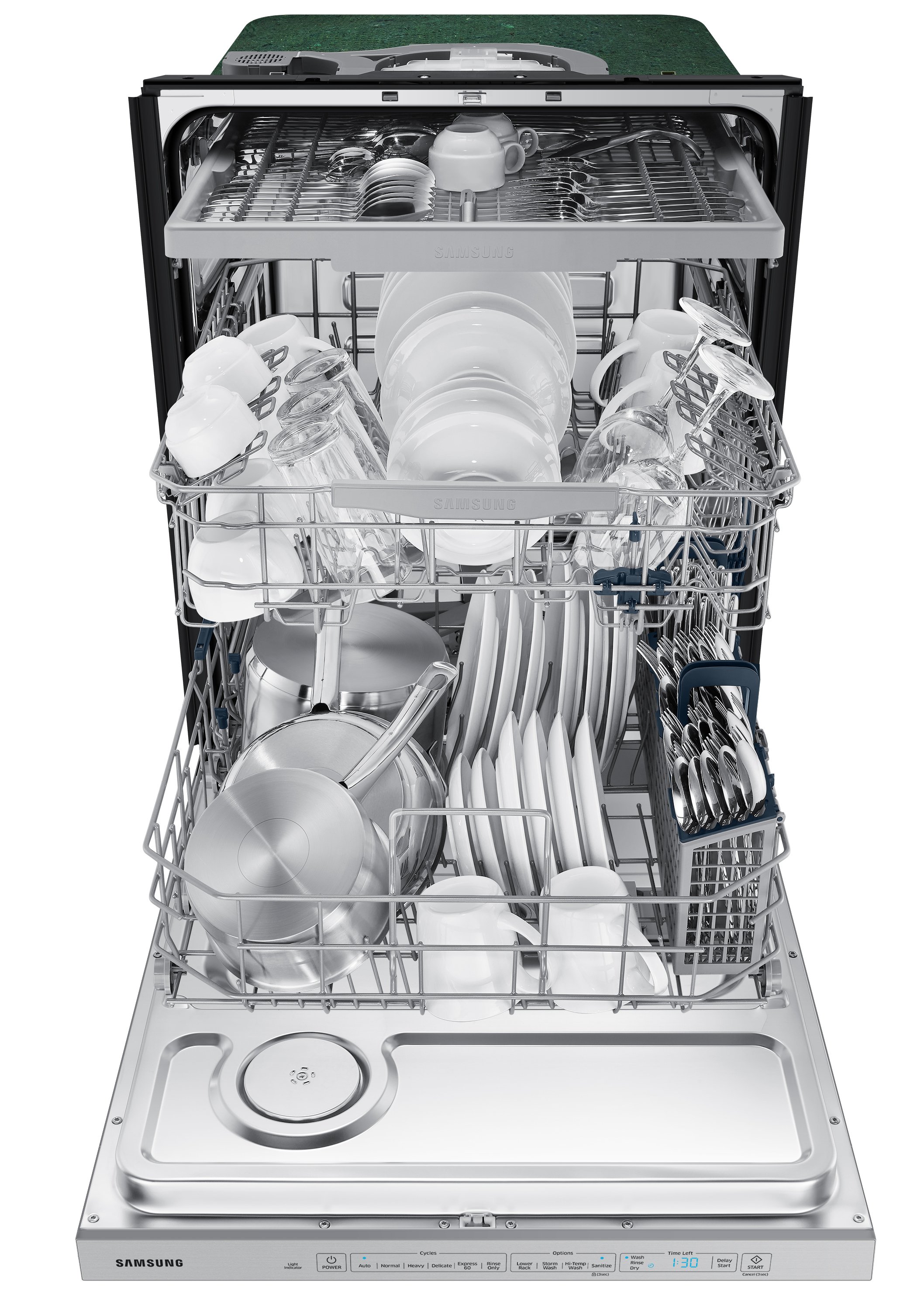 DW80R5060US Samsung 24 Inch StormWash Dishwasher - Stainless Steel-3